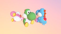 Yarn yoshi amiibos