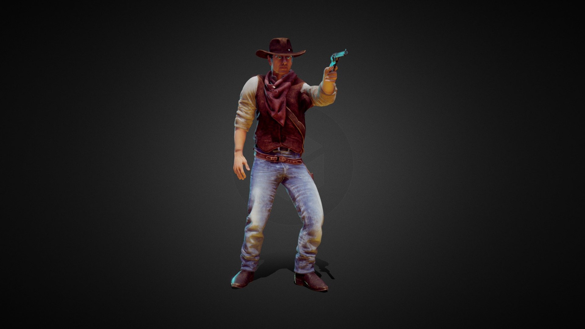 Cowboy 3d model