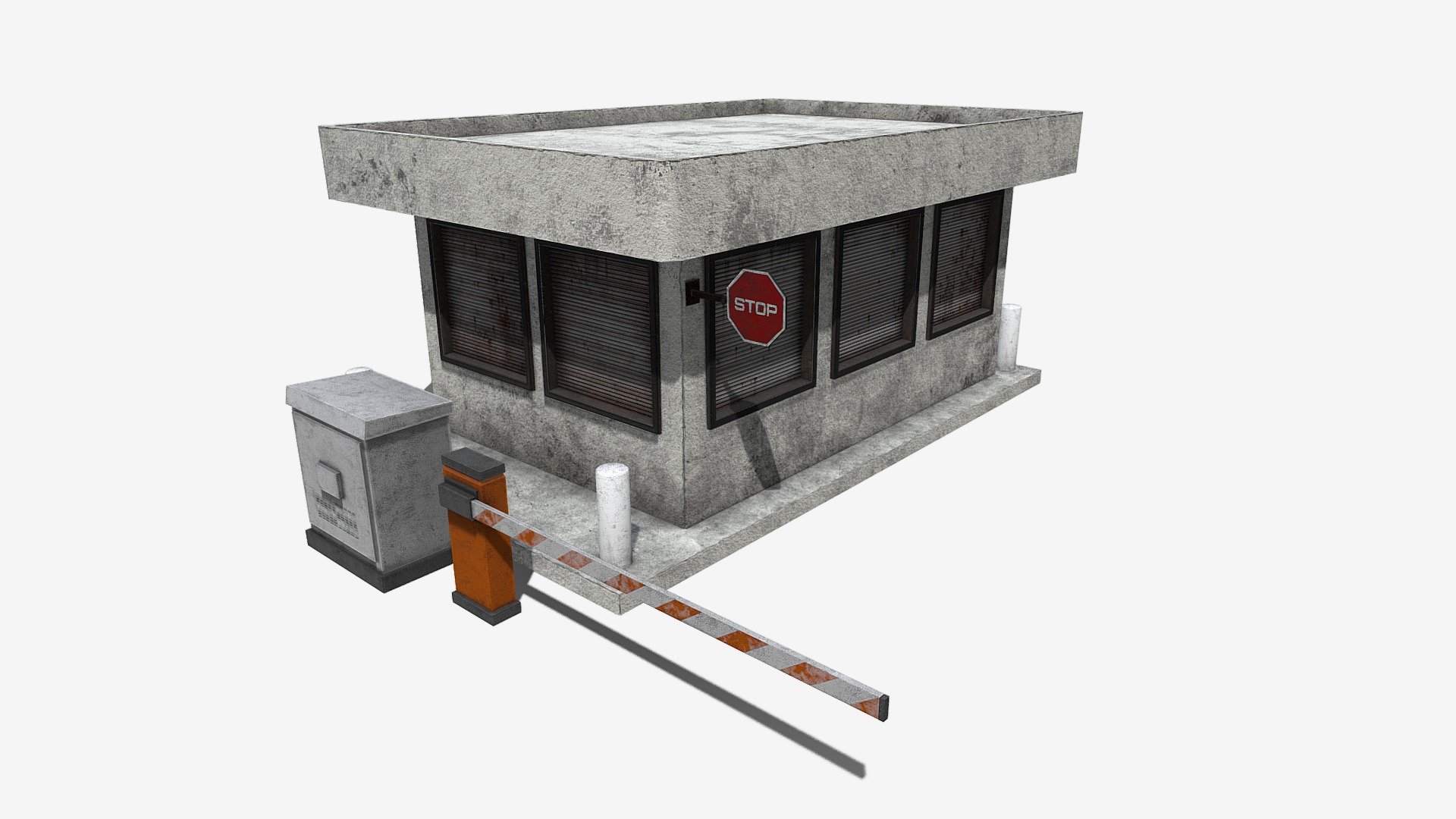 Guard Booth 3d model