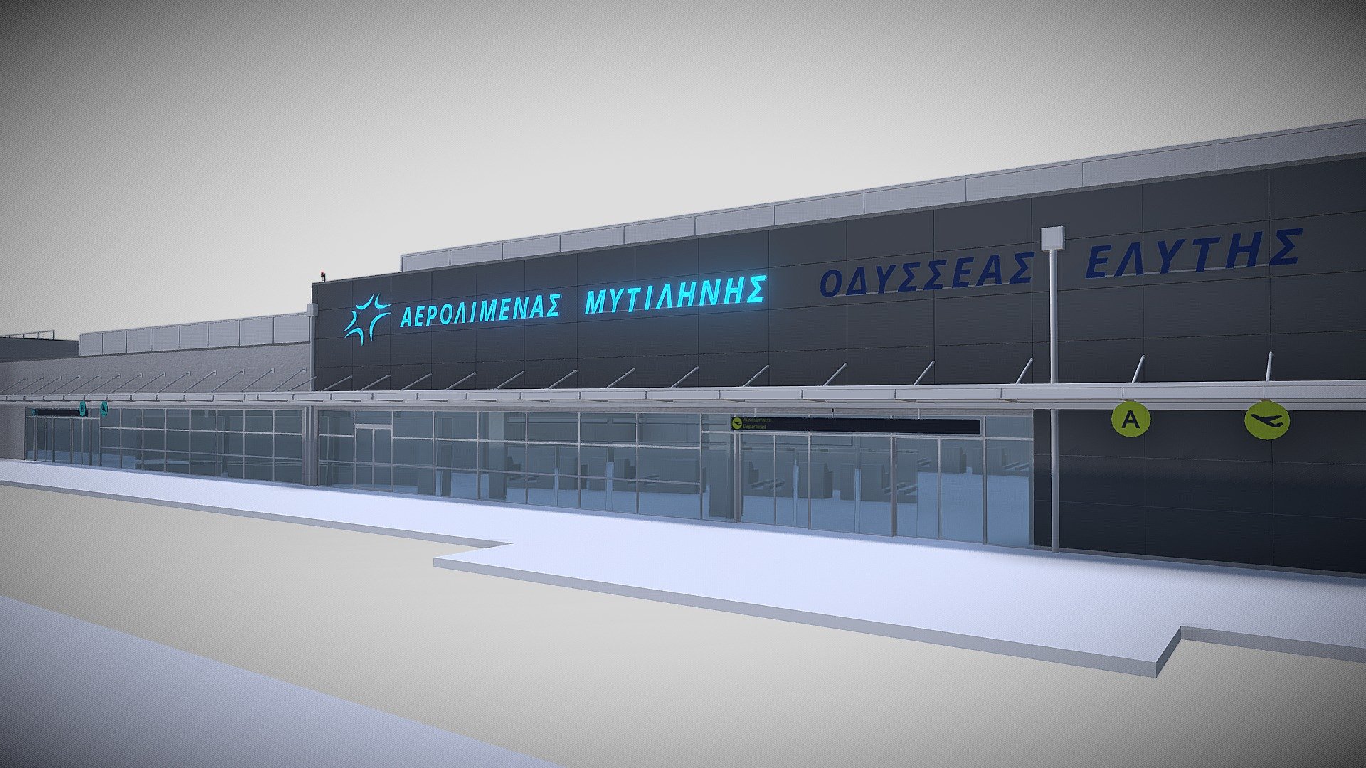 Mytilene International Airport "Odysseas Elytis" 3d model