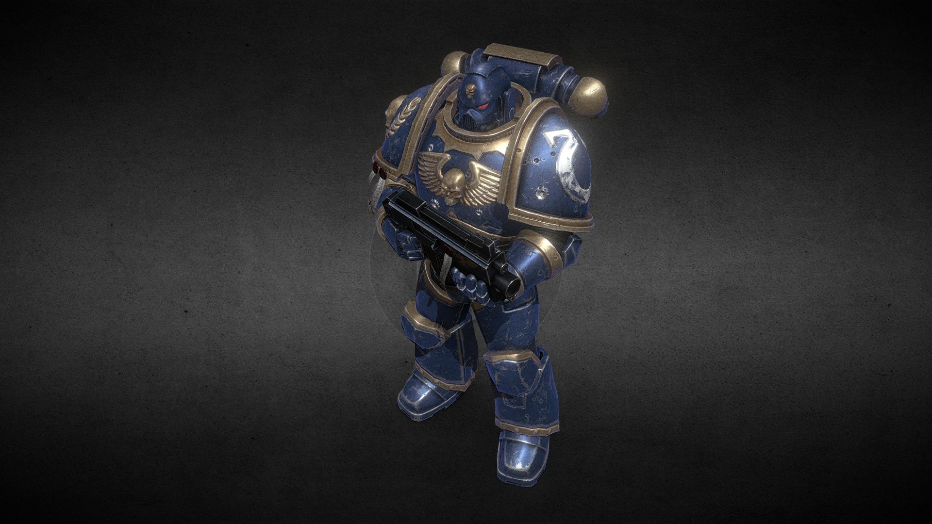 Warhammer 40000 Ultramarine (Fan Art) 3d model