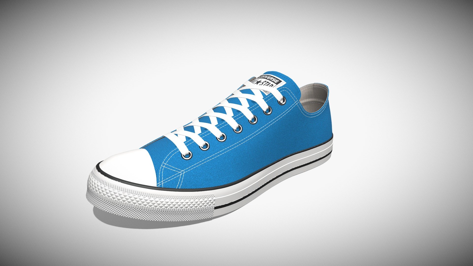 Chuck Taylor All Star Classic Low Top Blue 3d model