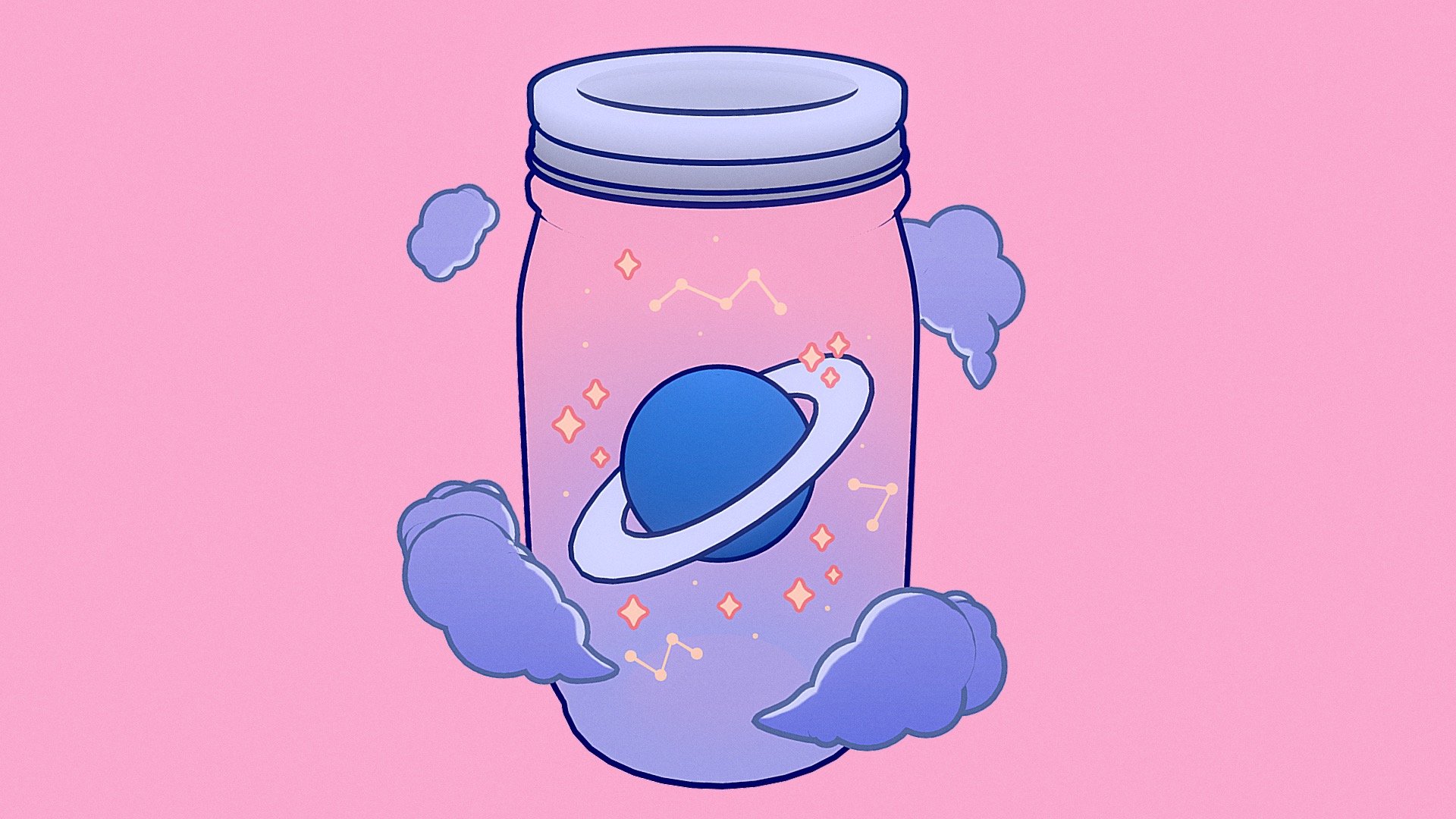 Jar of Space 🪐 3d model