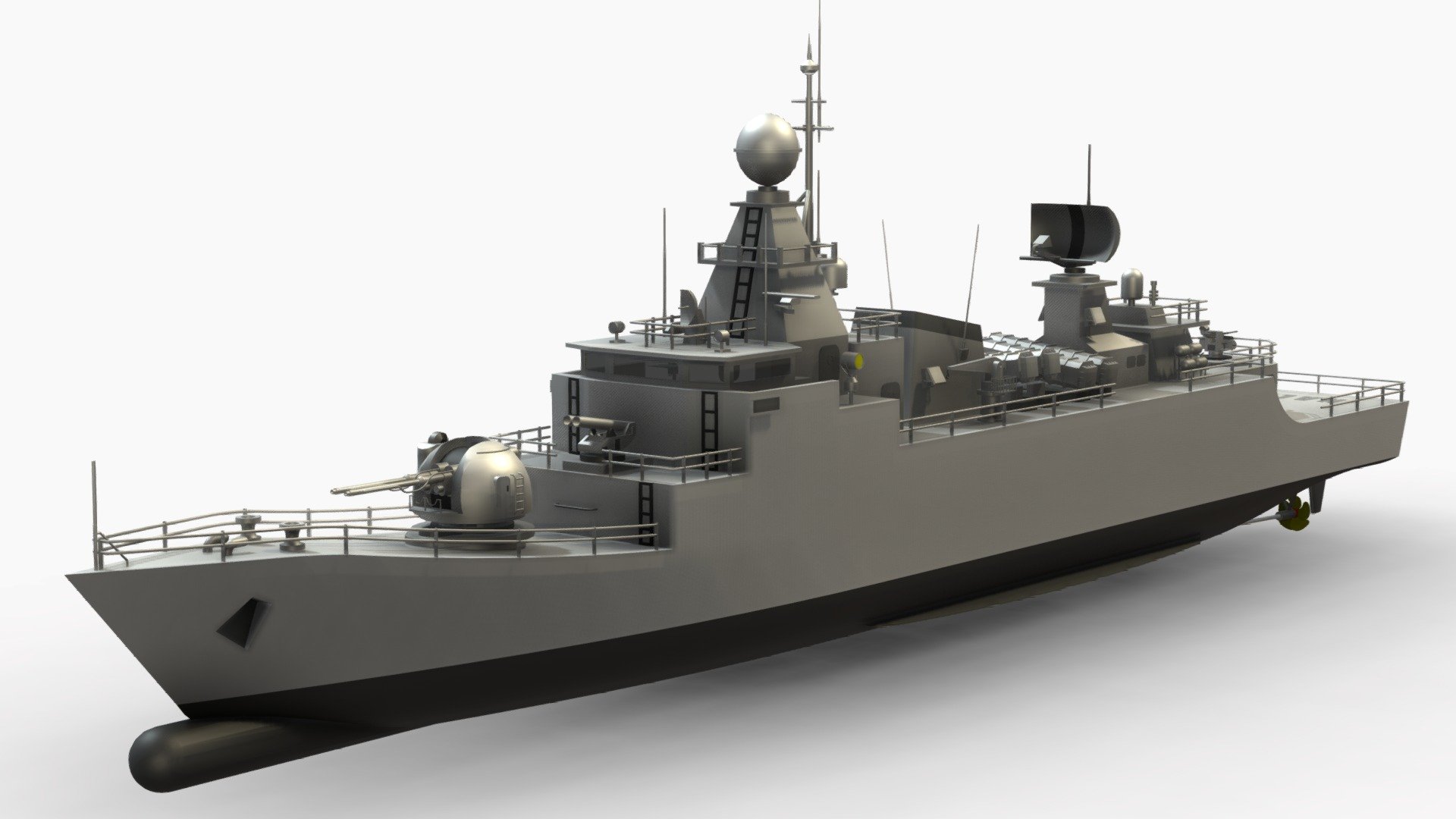 Fatahillah Class Corvette 3d model