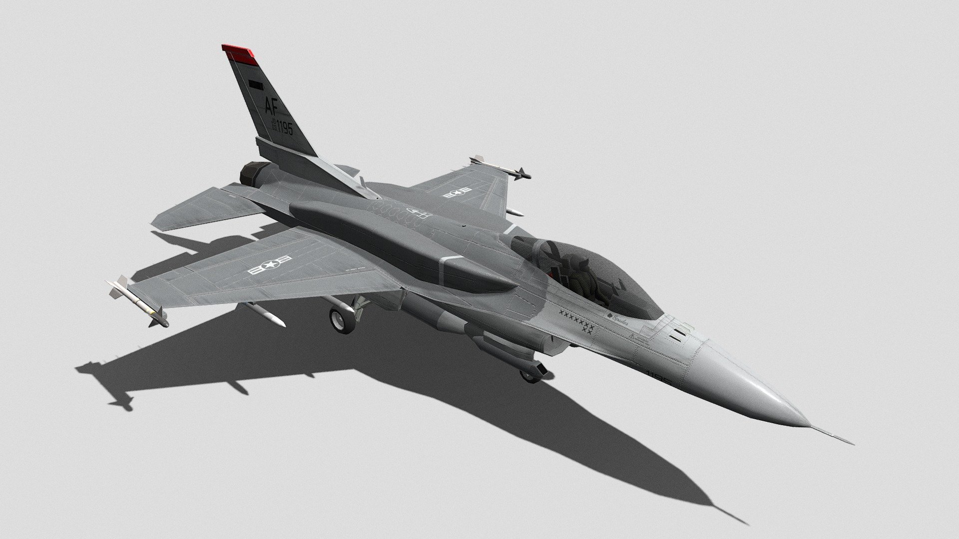 F-16 Block 70 (Fully Rigged) 3d model