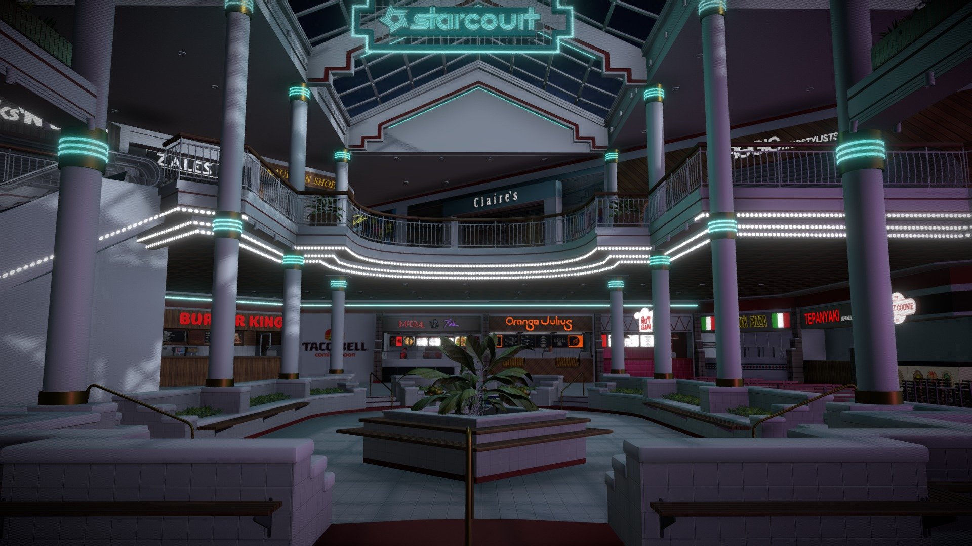 Starcourt Mall Interior (Stranger Things) 3d model