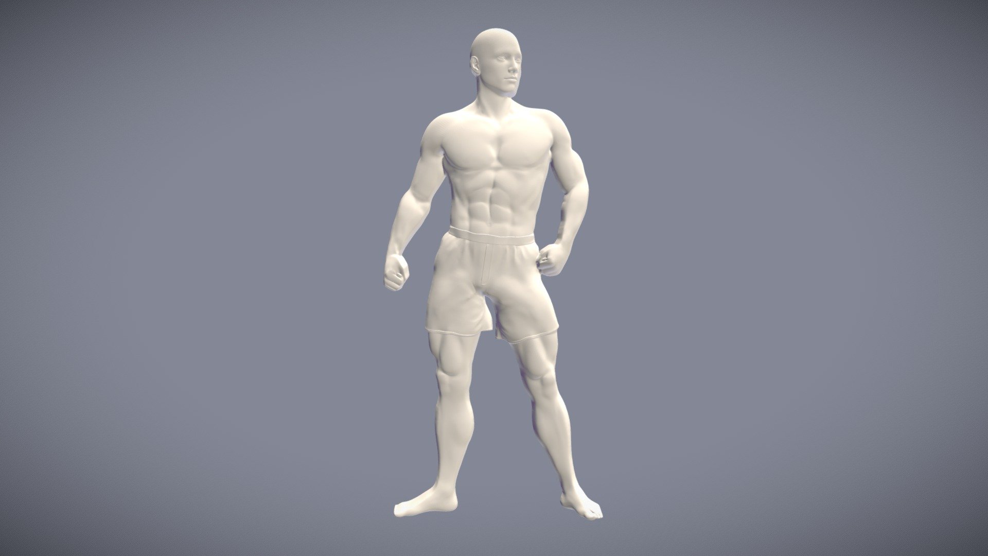 Bodybuilder relief for CNC 3d model