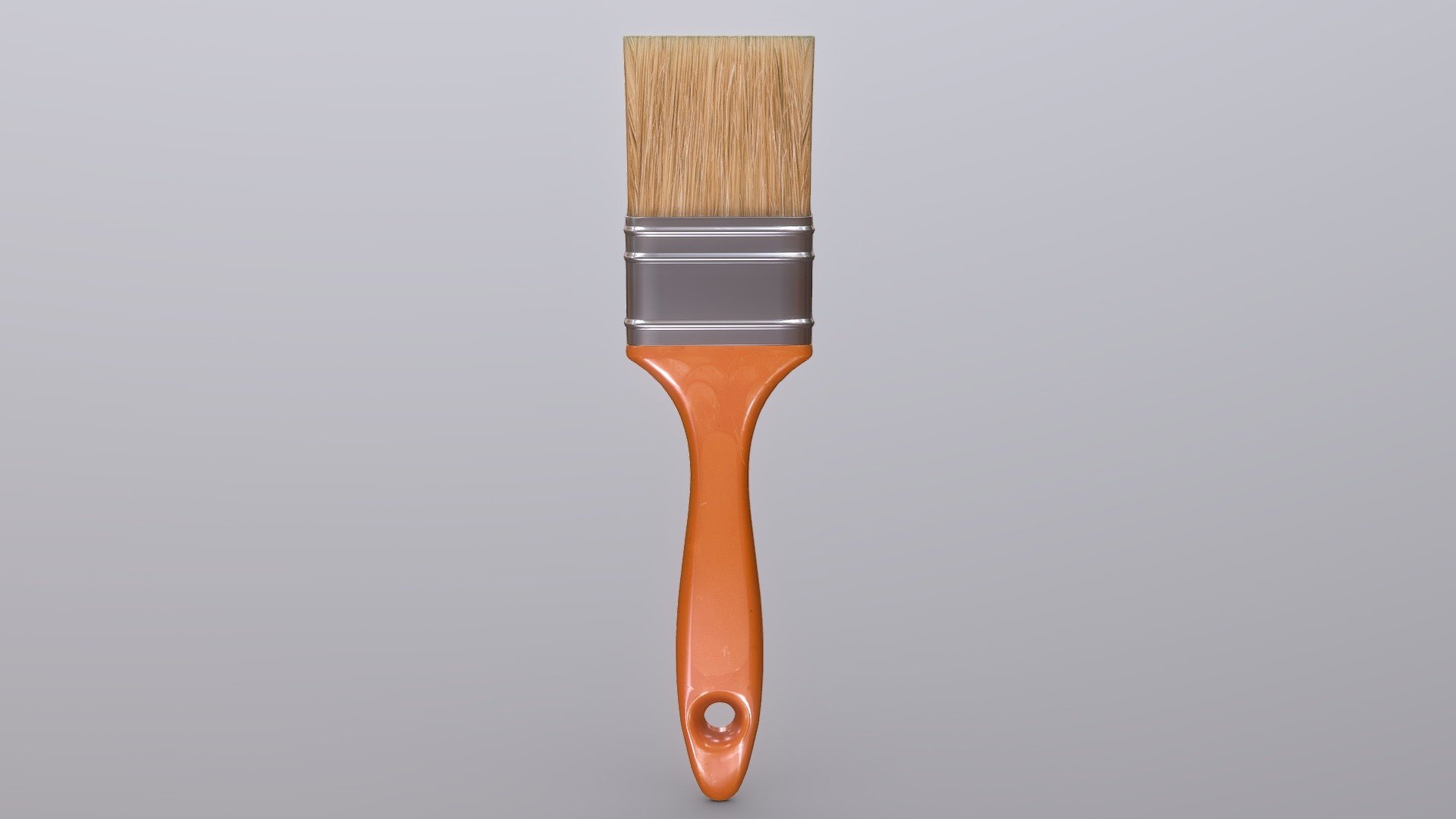 Low Poly Paint Brush 3d model