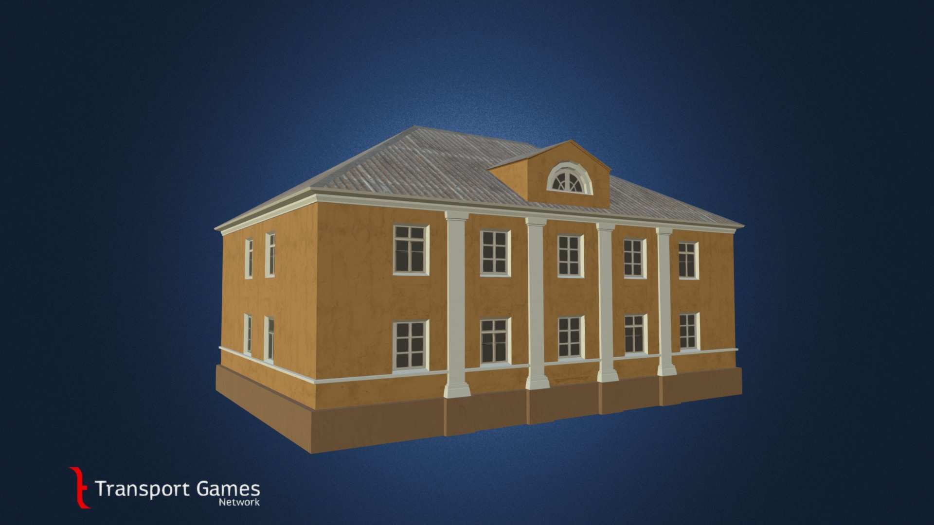 House 1-203-122 1950-s low version 3d model