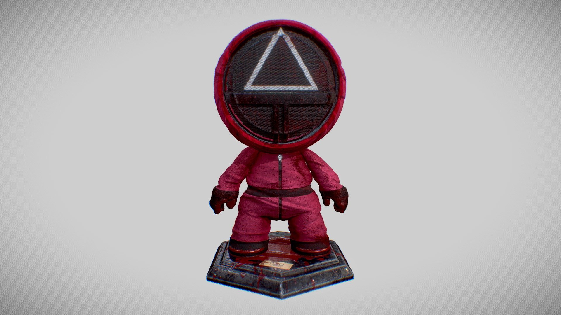 Pink Soldier (Triangle) 3d model