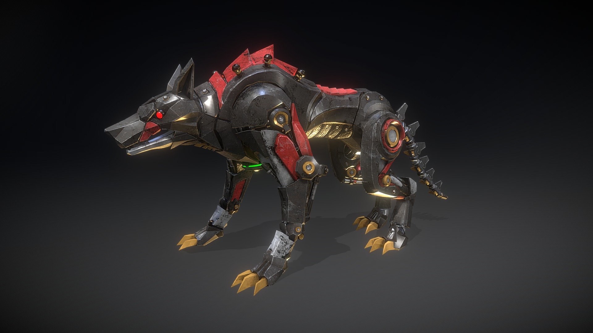 Wolf Robot 3d model