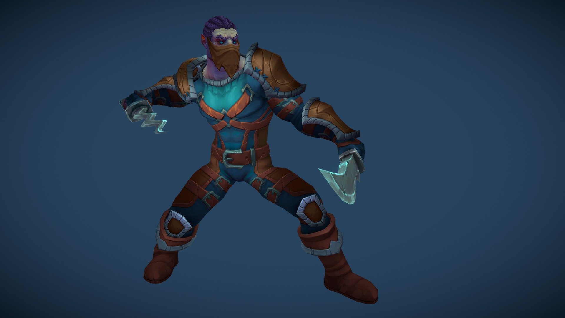 Stylized Orc Male Newbie Thief(Outfit) 3d model