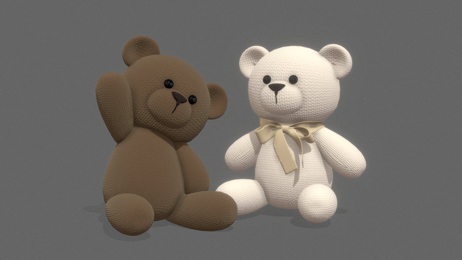 Teddy bears 3d model