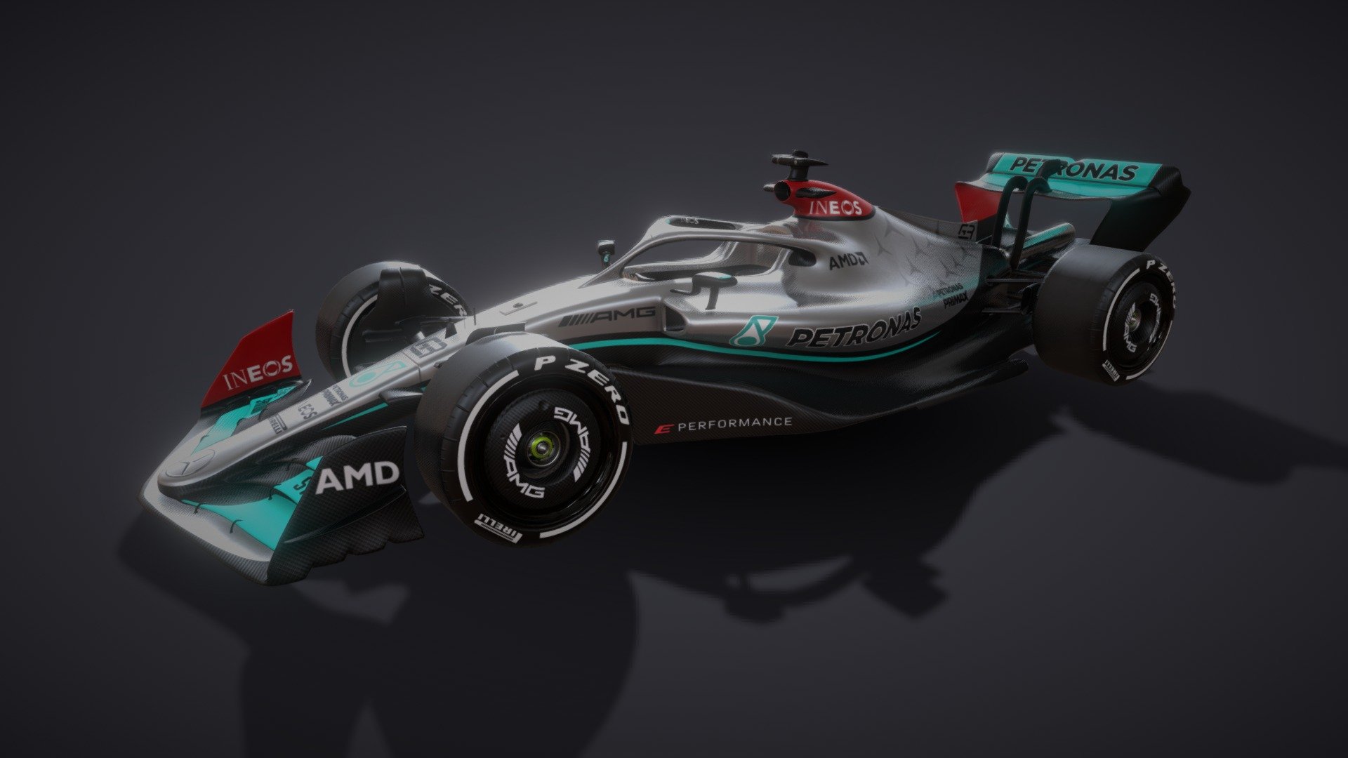 F1 2022 Mercedes Livery 3d model