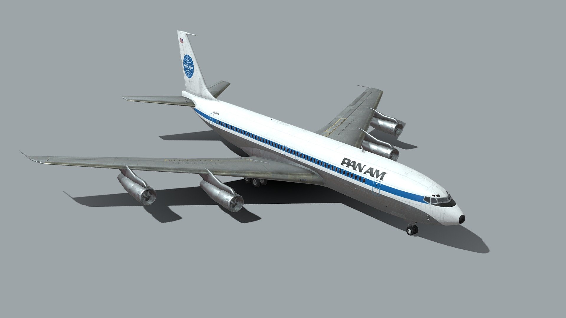 Boeing 707 3d model