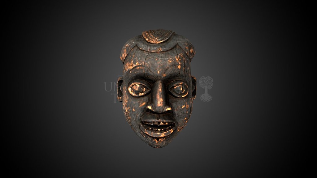 Holzmaske aus Kamerun 3d model