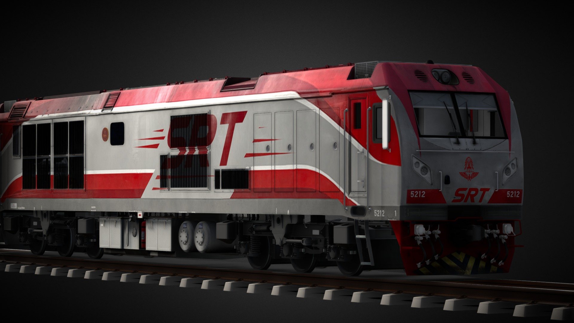 CRRC CDA5B1 5212 (QSY) Locomotive for Thailand 3d model