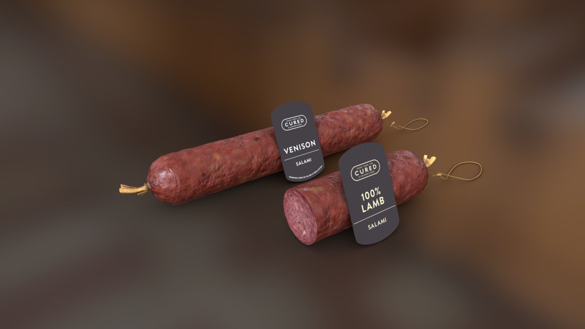 Salami sausage 3d model