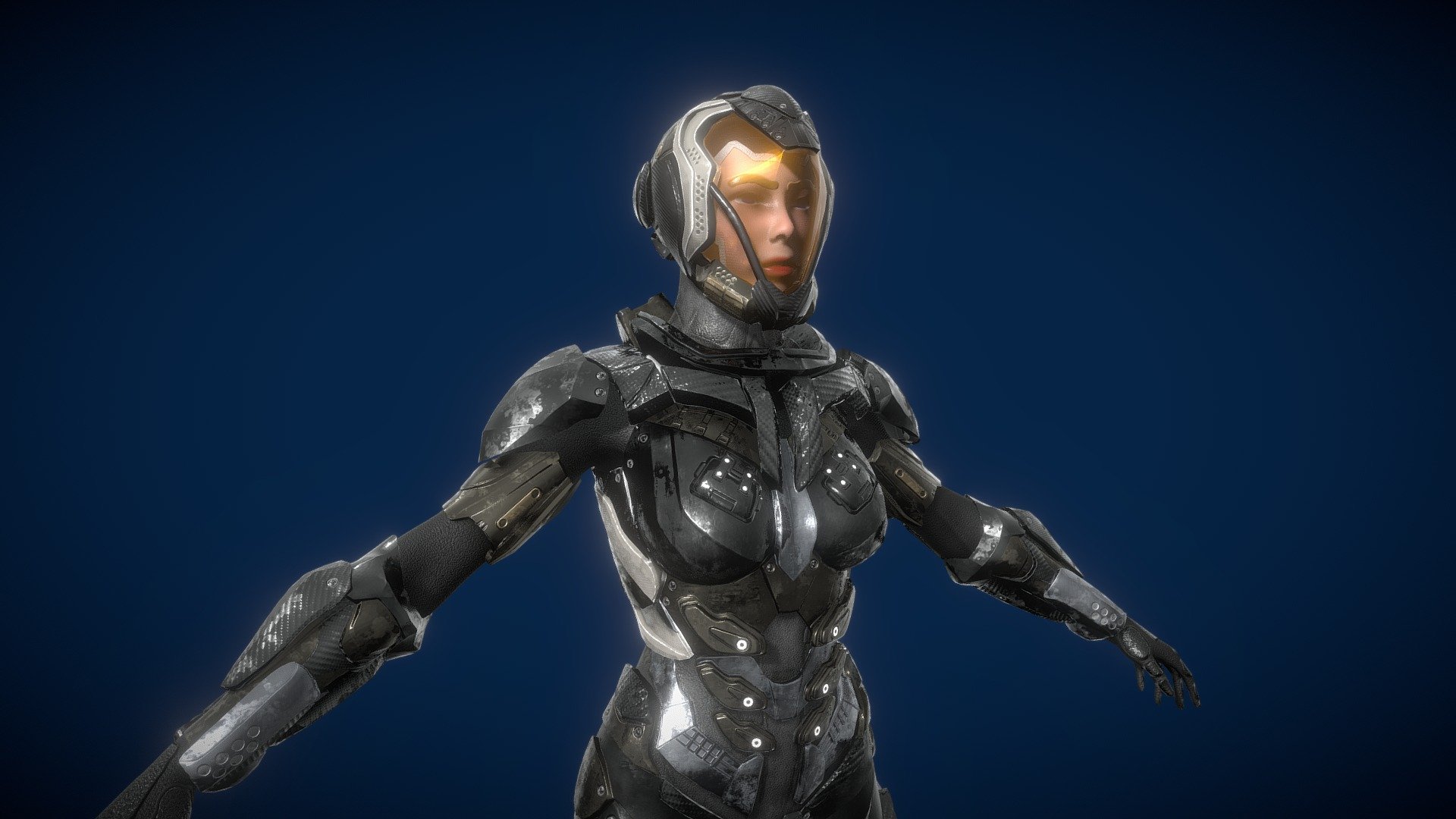 Scifi Battle Suit 3d model