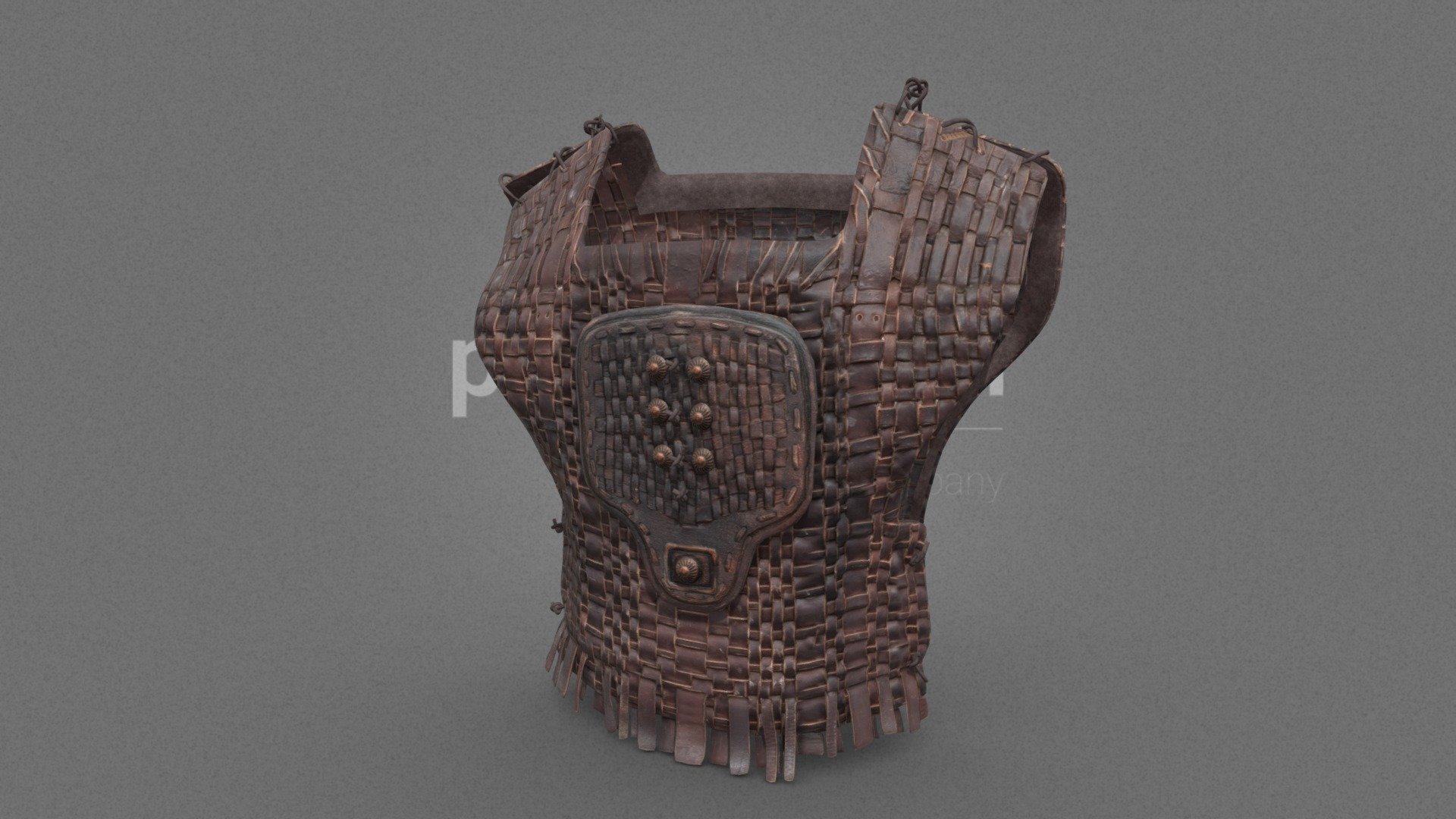 Leather Cuirass 17 3d model