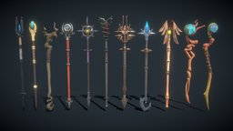 Fantasy Staff Set 05