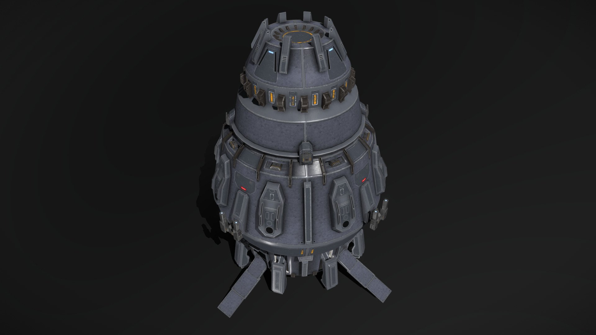 Scifi Dropship Acolyte 3d model