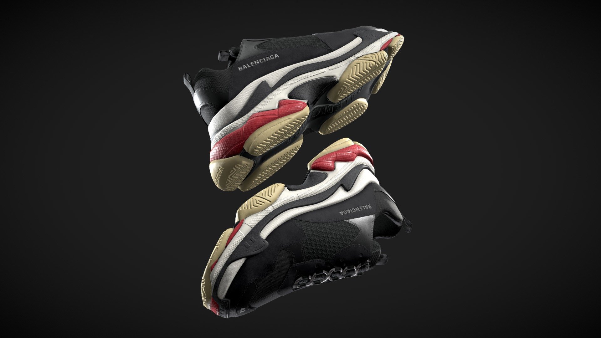 Balenciaga Triple S 3d model