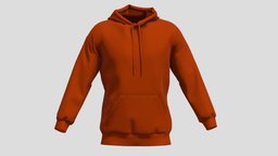 Hoodie Orange PBR Realistic