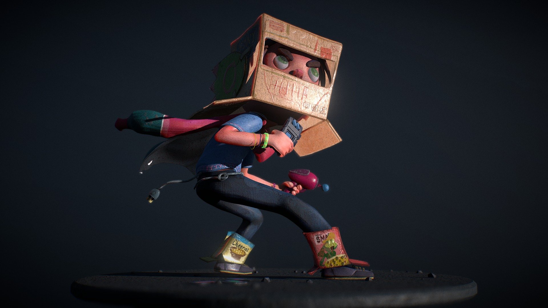 Captain Childhood 3d model