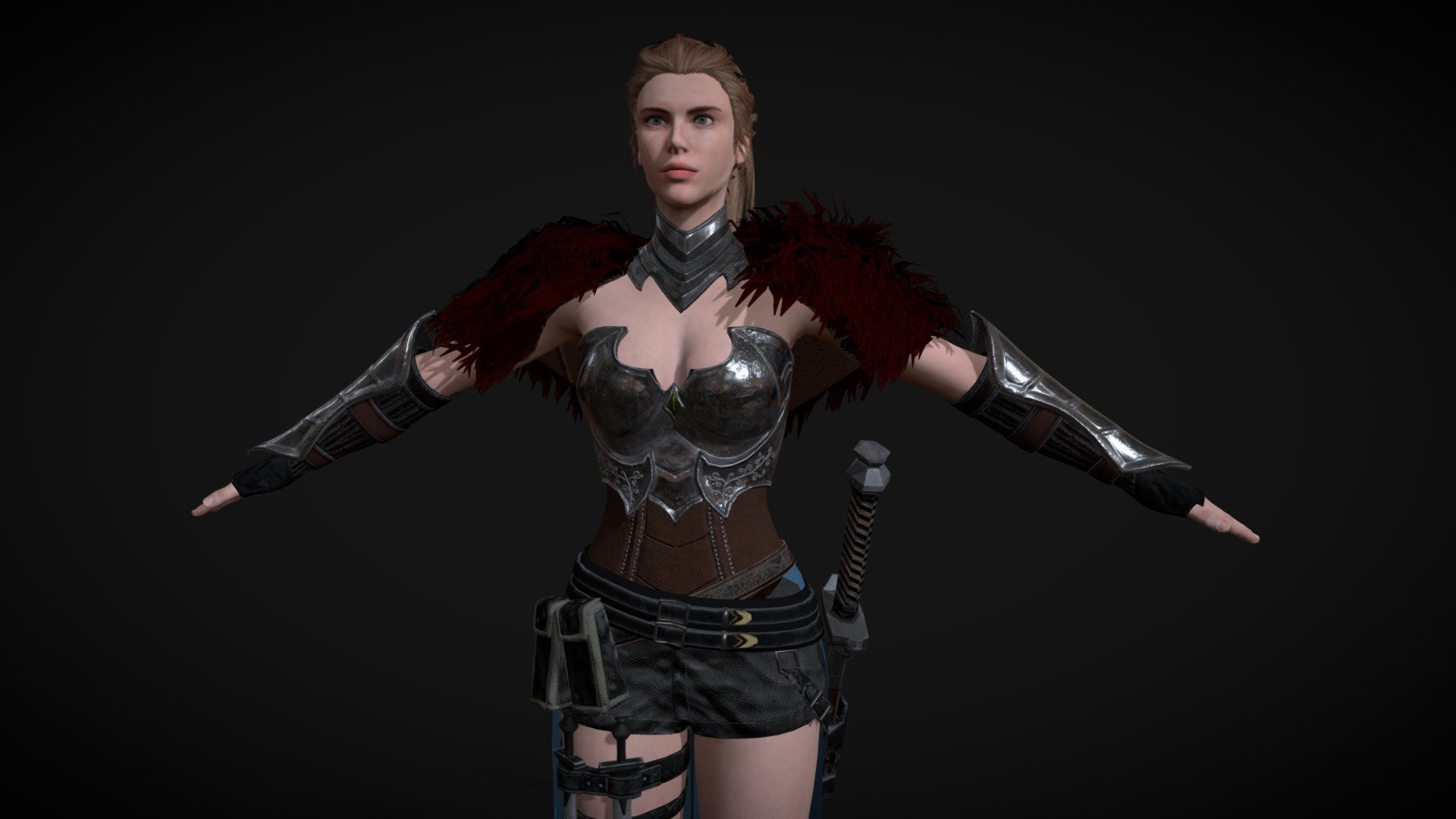 The Warrior 3d model