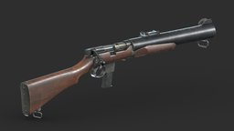 De Lisle Carbine Low Poly Realistic