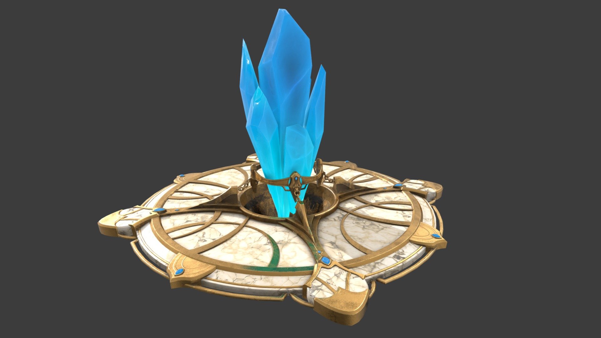 Crystal Platform 3d model