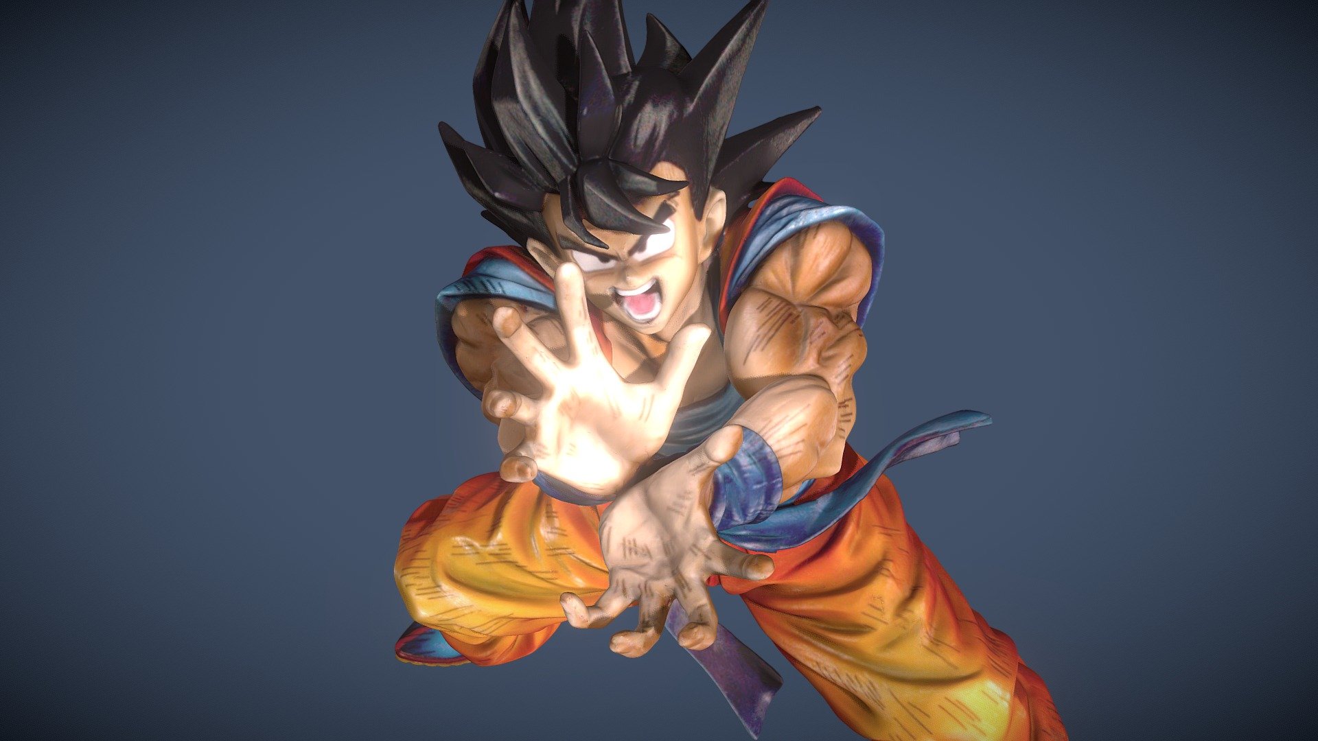 Goku Kamehameha 3d model