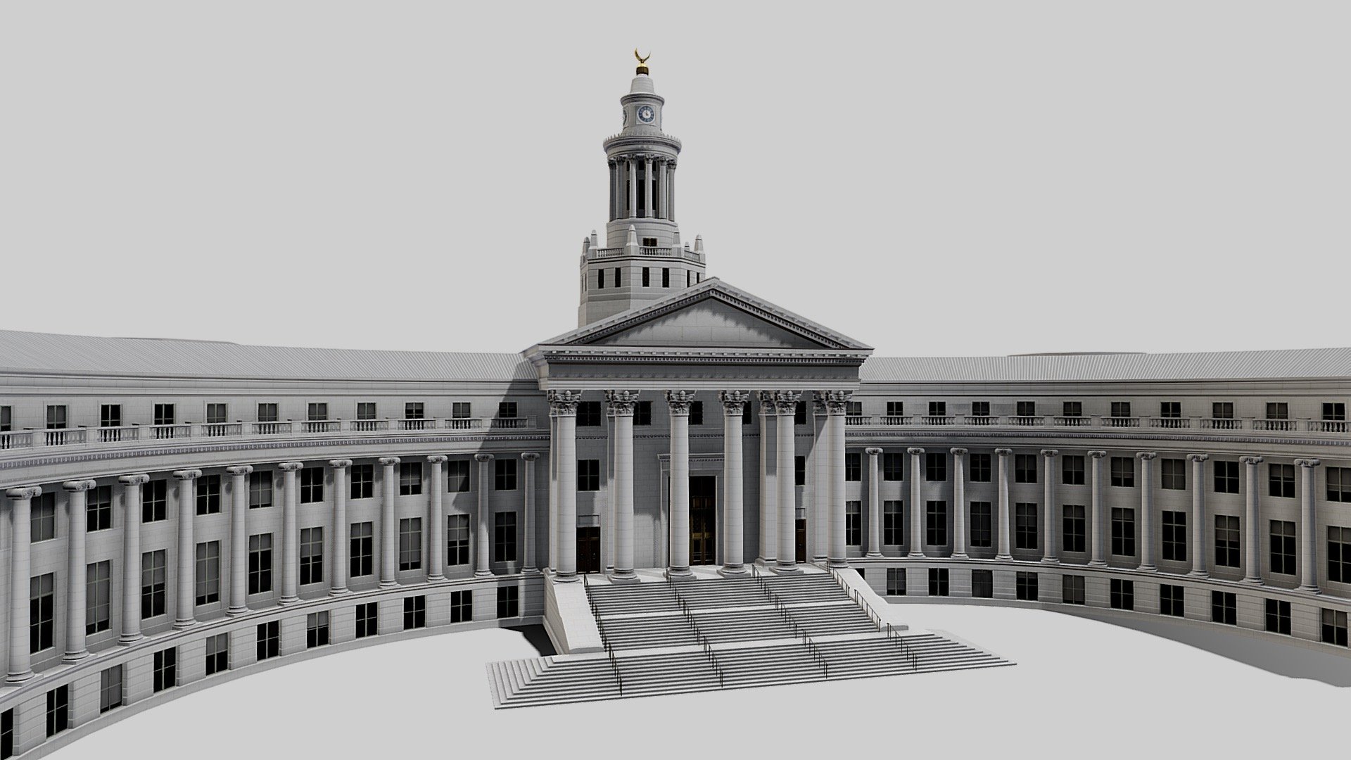 Denver City Hall 3d model