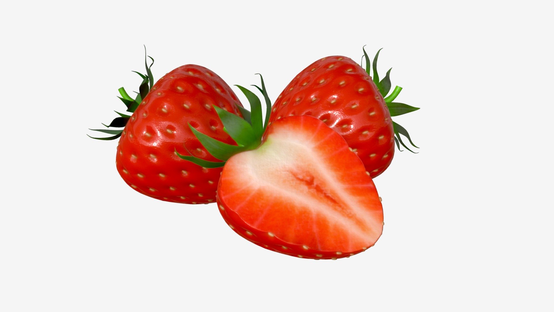 Strawberry comp 3d model