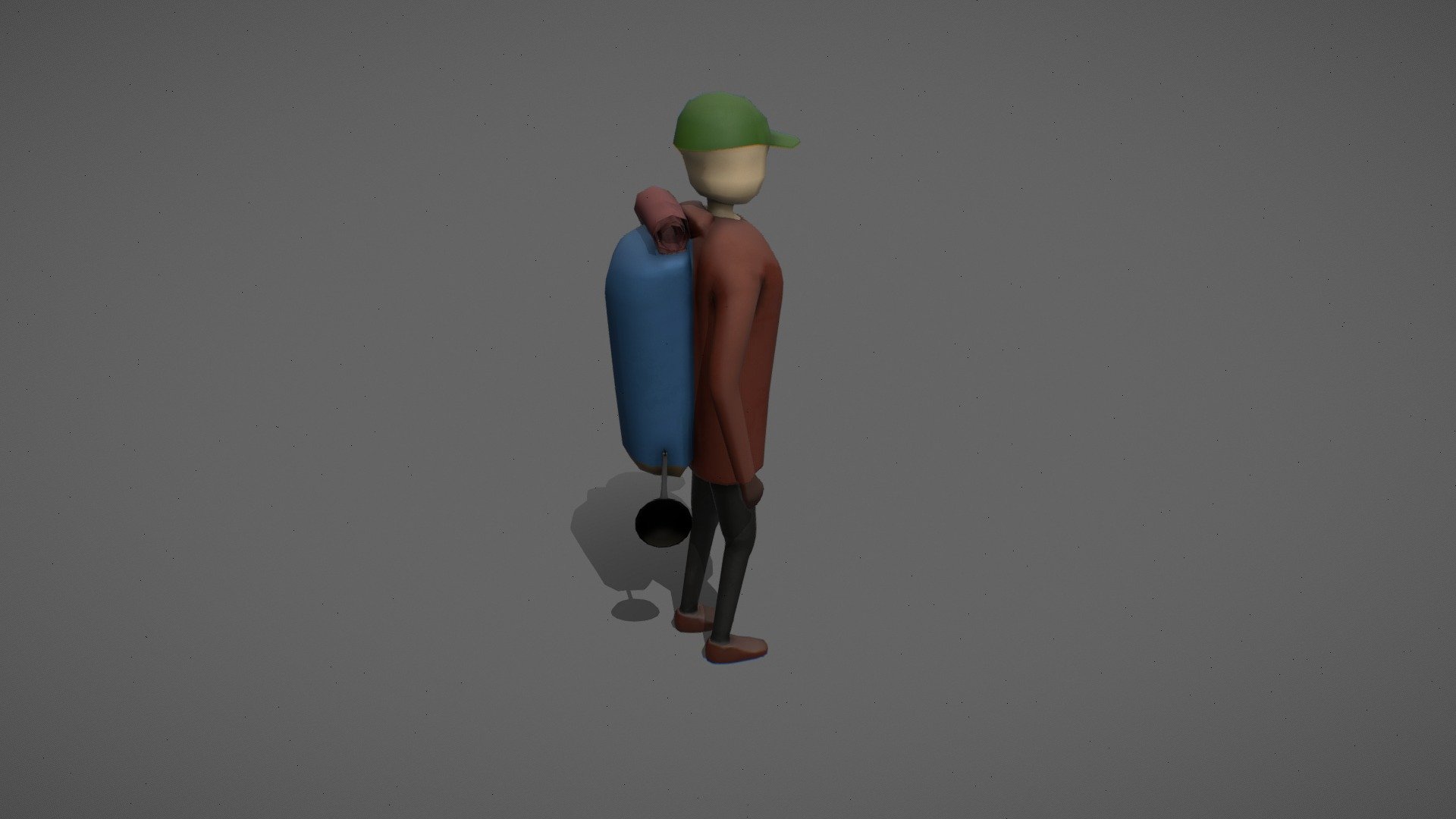 Character With Animations 3d model