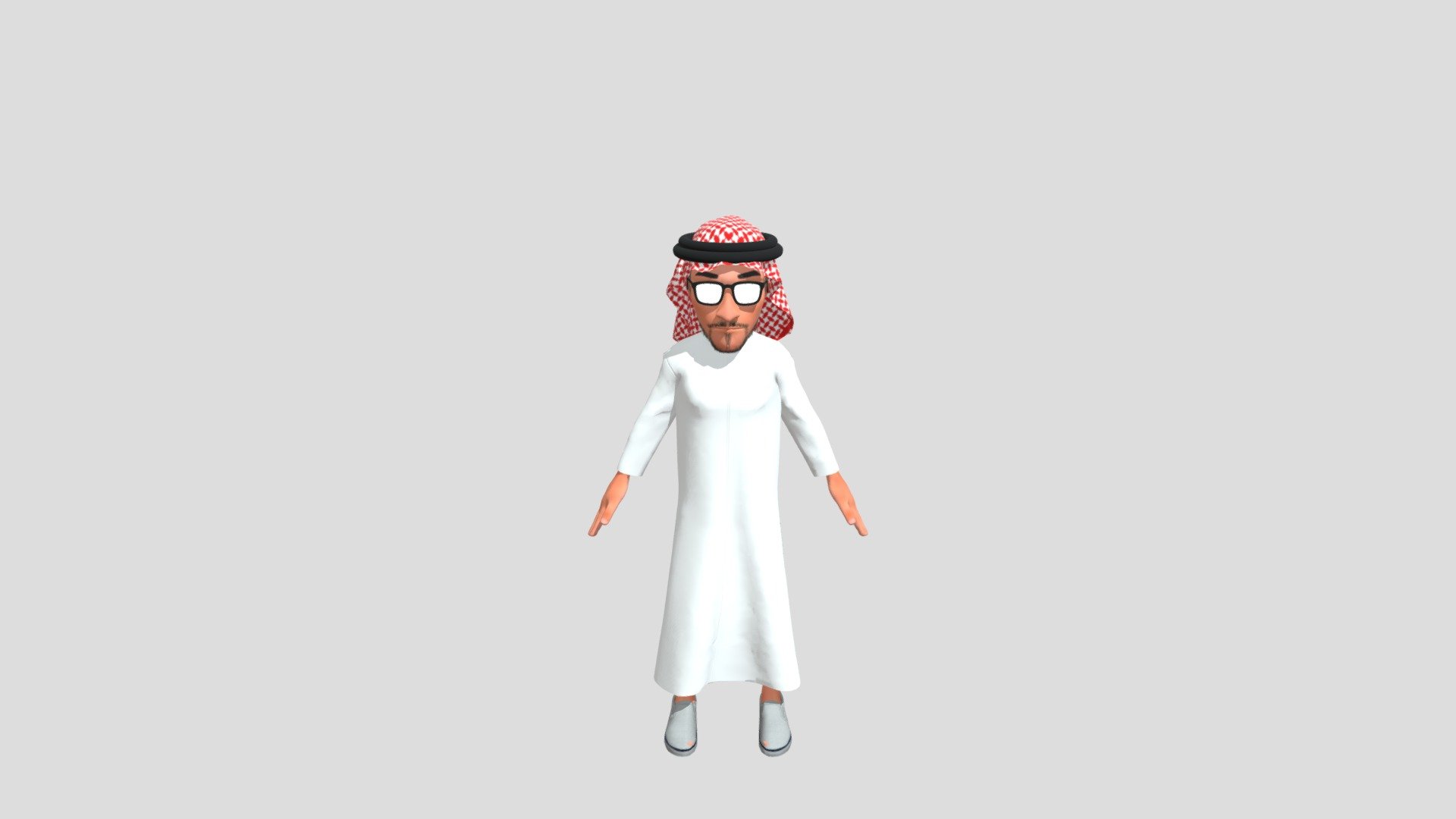 Arabic Man 3d Model 3d model