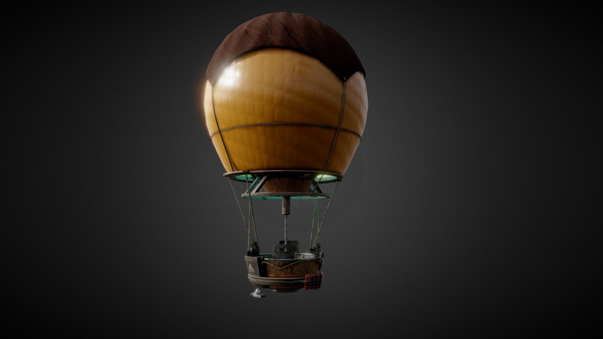 Survival Hot Air Ballon 3d model