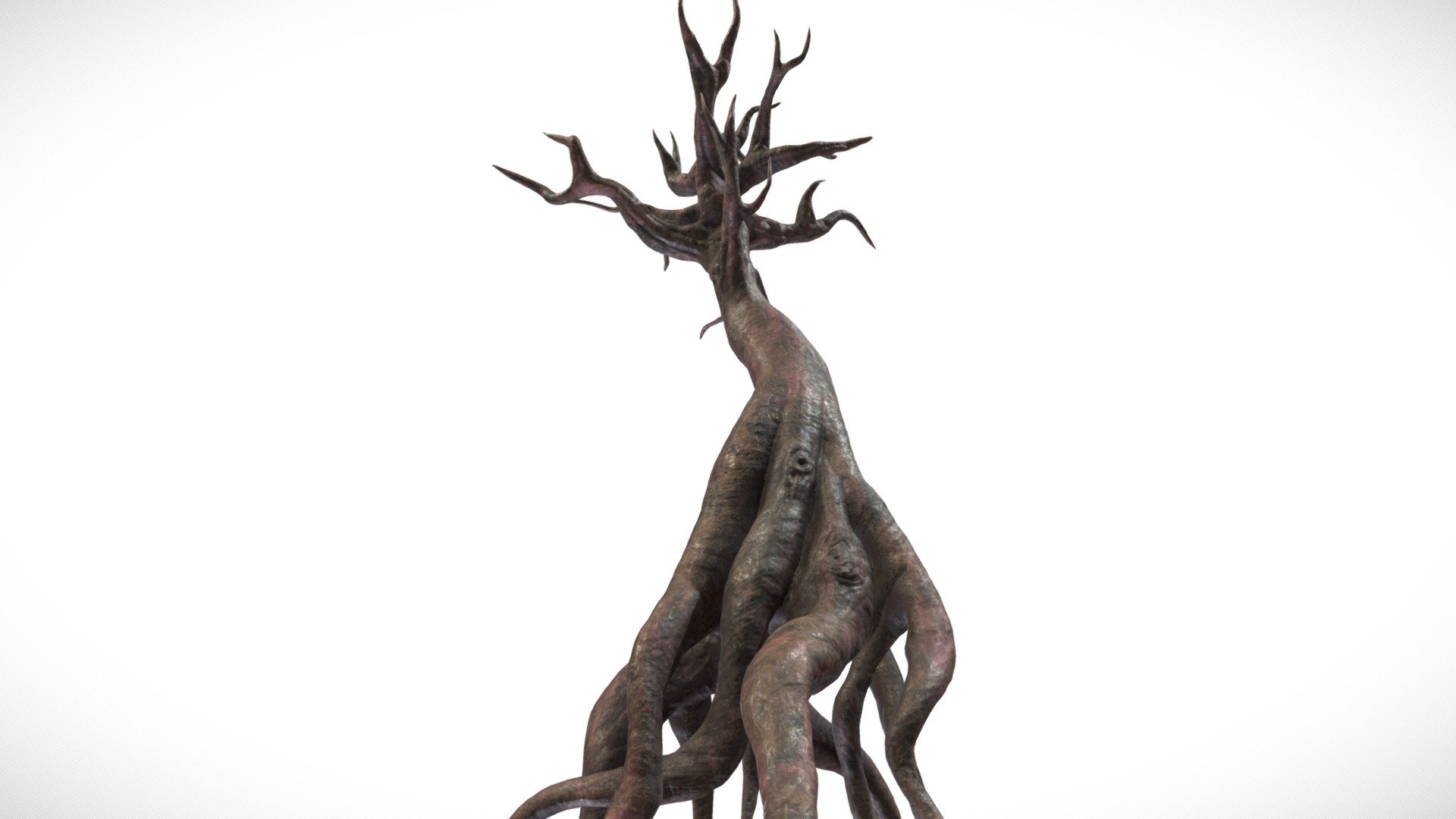 Fantasy Dark Forest Tree D 3d model