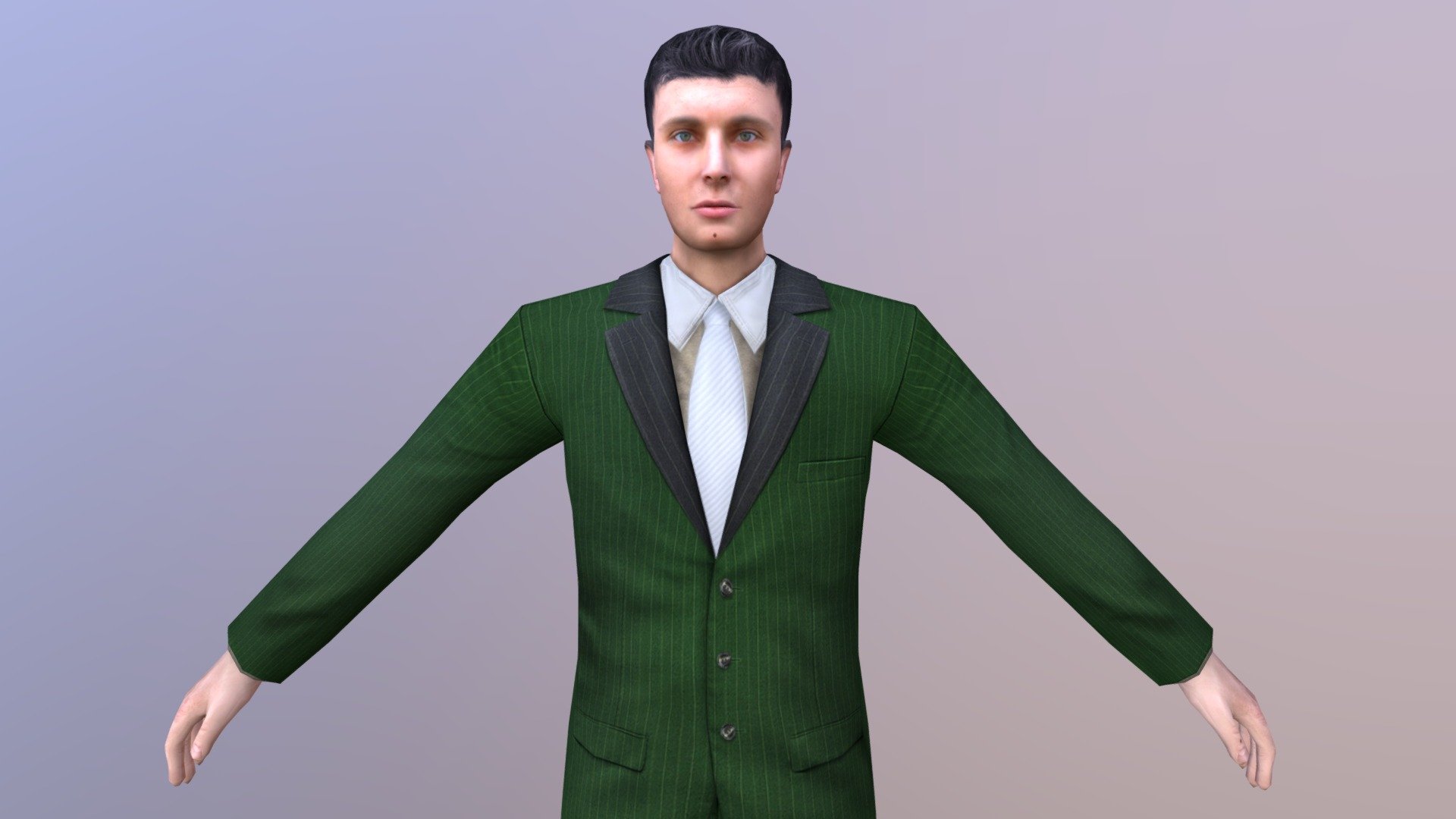 MAN 59 -WITH 250 ANIMATIONS 3d model