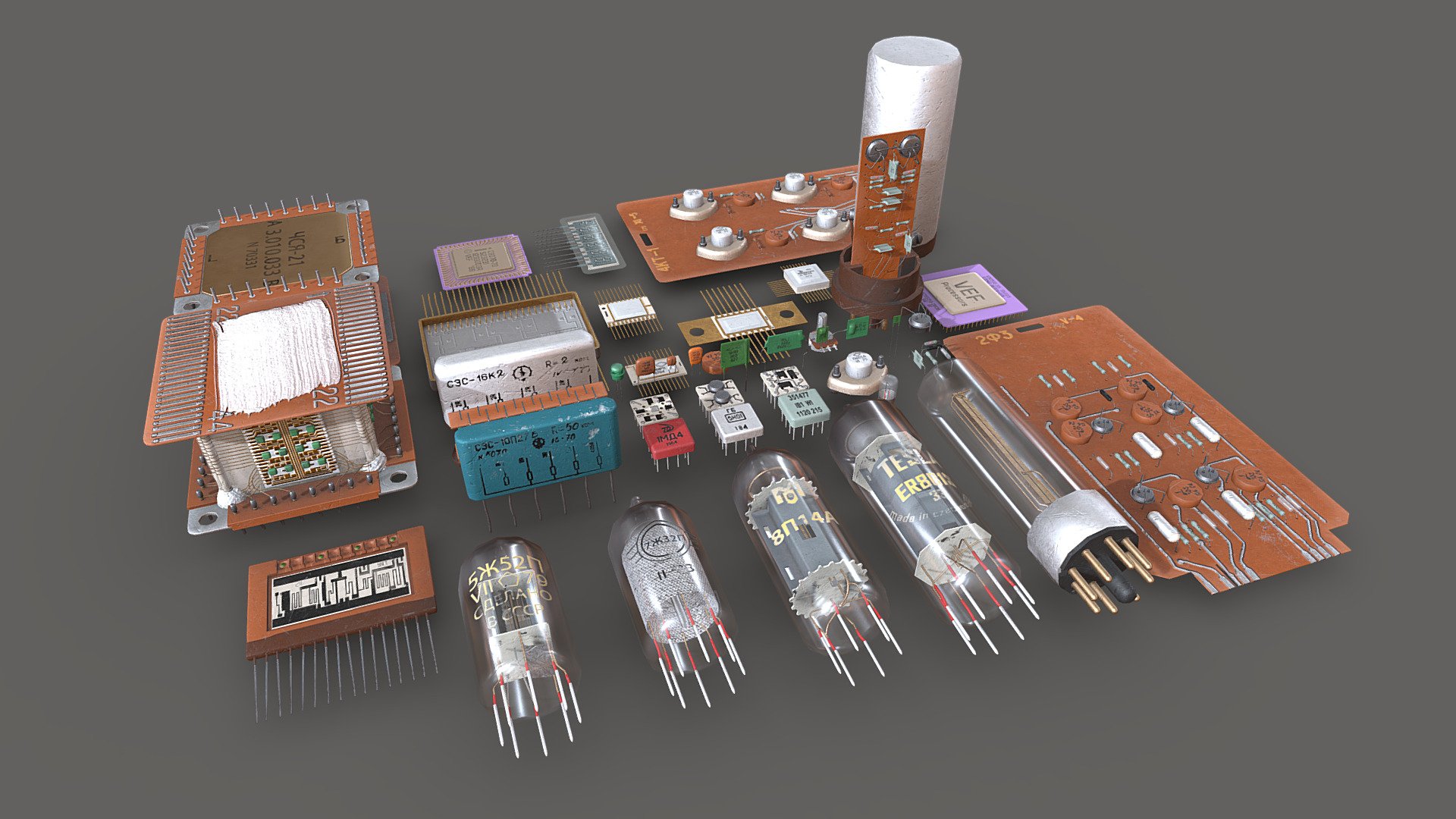 Electronics components Vol.3 3d model