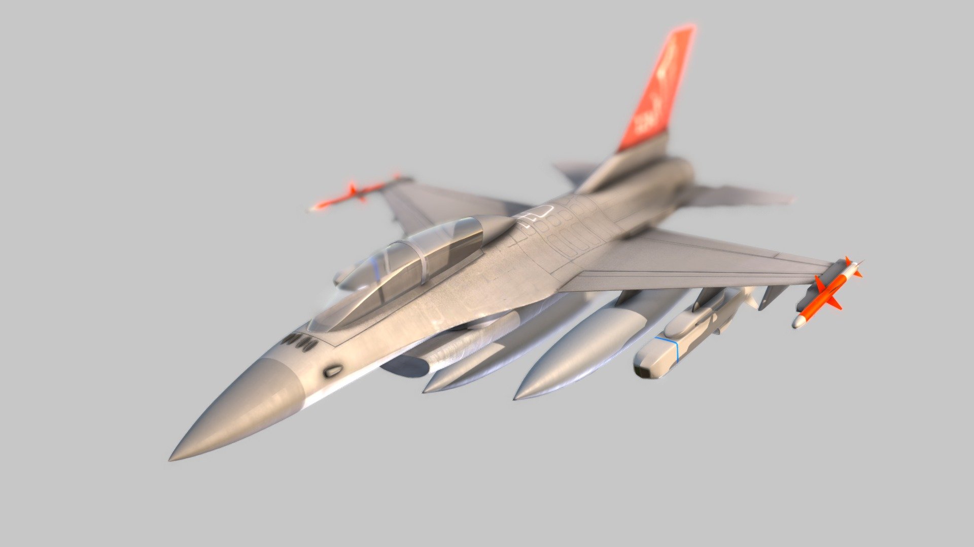 F 16 fighting falcon 3d model