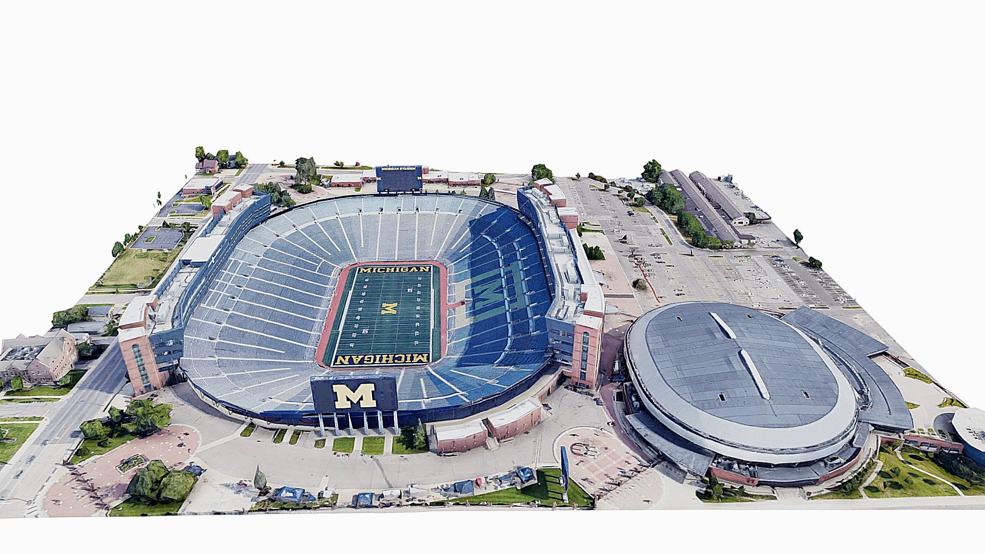 Michigan Stadium 3d model