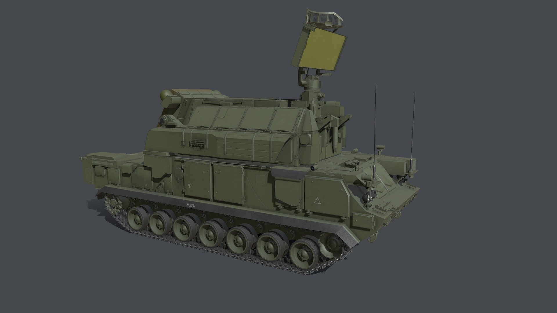 Tor-M2 SA-15 Gauntlet 3d model