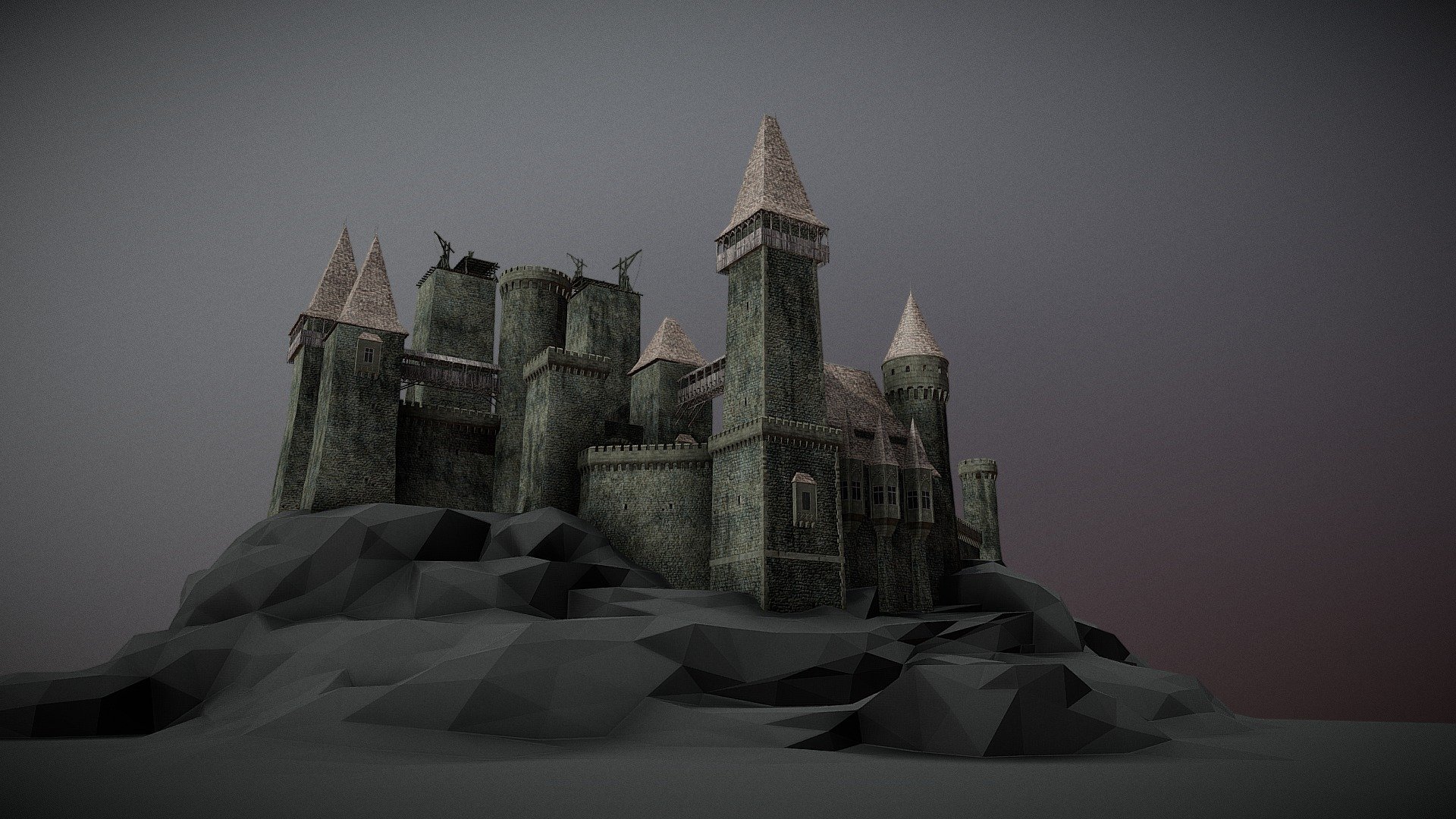 3December 2021 Day 19: Castle 3d model