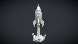 Cartoon Rocket