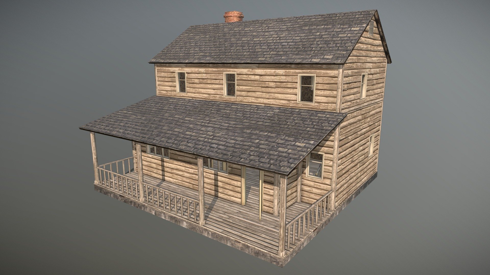 HQ Abandoned House 3d model