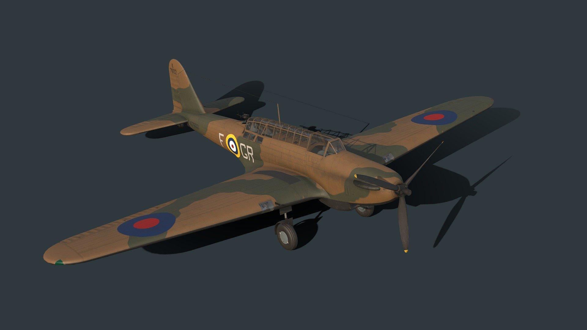 Fairey Battle 3d model