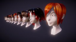 Hair pack 10 models