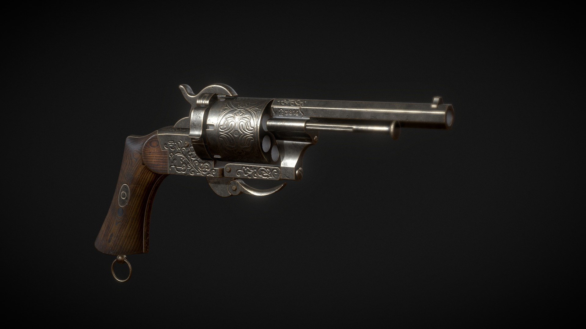 Lefaucheux Revolver 3d model